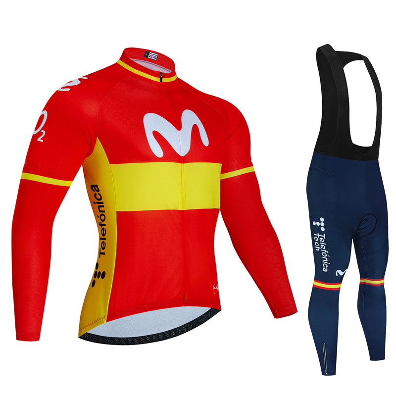 Cycling Gear Waterproof - Spagna Movistar Maglia da ciclismo a