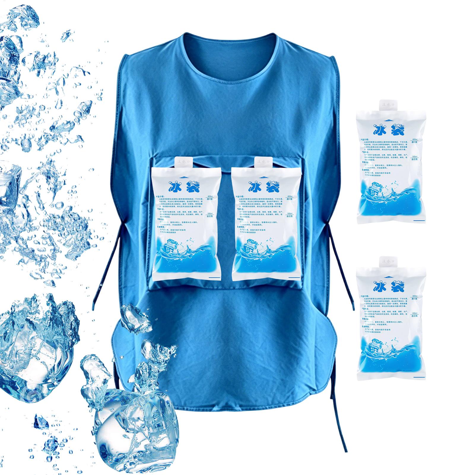 Cycling Gear Cold Weather - Gilet rinfrescante con 4 impacchi di
