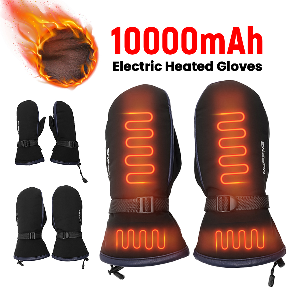 Cycling Gear Temperature - Guanti Riscaldanti Elettrici con Ricarica USB,
